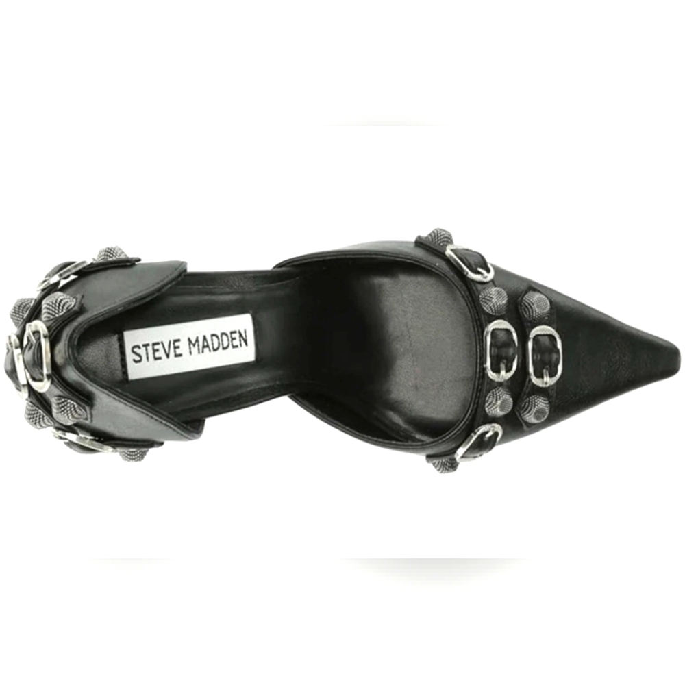 Steve Madden black studded stiletto, size 10